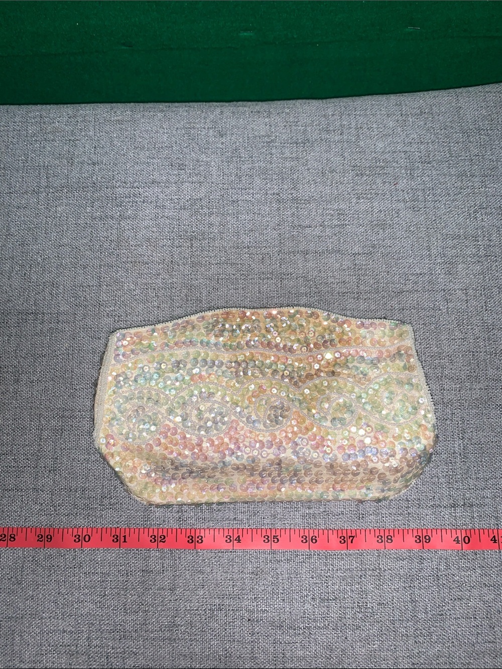 Iridescent Sequin Evening Clutch - Multitone